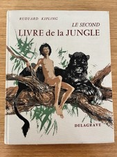 Ancien Livre De La Jungle En Tissu 