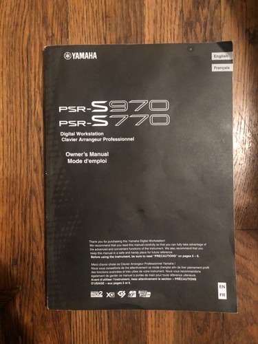 Official yamaha psr s970 - official, psr-s970