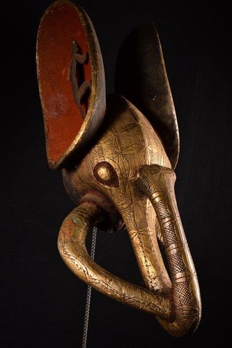 12468 masque tête africain - 12468,