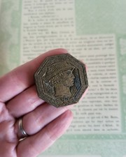 Fer à dorer Tampon Matrice imprimerie relieur Comité Commerce Extérieur RF