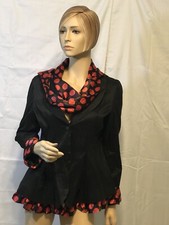 Jerry T red and black polka