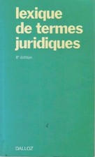 Lexique de termes juridiques - Jean Vincent - V2026736