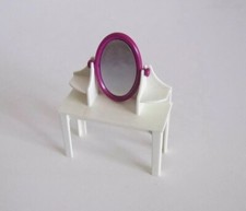 PLAYMOBIL (R2198) MAISON MODERNE - Coiffeuse Blanche & Miroir Chambre 5331 6626