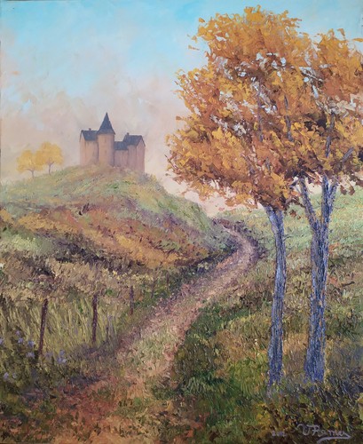 Tableau huile sur toile - ,