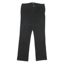 CHAPS Pantalon Droit Noir En