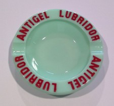 RARE ANCIEN CENDRIER VINTAGE ANTIGEL LUBRIDOR AUTOMOBILE GARAGE NO BIDON D'HUILE