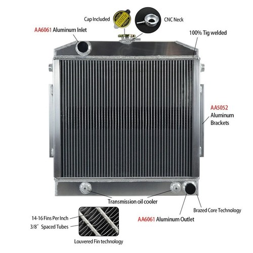 Alu radiator for - radiator, 68-77