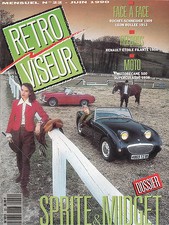 RETROVISEUR N° 22 . SPRITE  MIDJET  MOTOBECANE 500 1938 . RENAULT ETOILE FILANTE