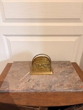 Porte Courrier Lettre Victorien Anglais Laiton Doré TOWNSHENDS Townsend Company