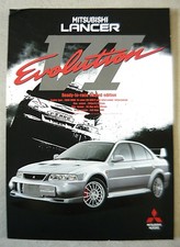 Catalogue / Brochure MITSUBISHI LANCER évolution VI de 1999 ( English version )