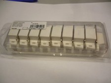 Lot 20 loqueteau aimant à plaquer de placard blanc 4 kg entraxe 34.5 mm 40*16