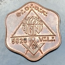 Beau jeton de présence