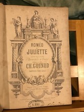 Charles Gounod Roméo et Juliette opéra réduction piano seul éditions Choudens