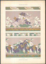 1900 Lithographie Frises de