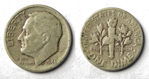 One dime 1946 argent - dime,