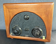 Poste radio TSF Ducretet, modèle BR 5 radiomodulateur, caisse bois, année 1929