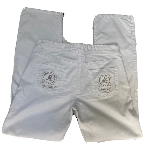 Jean blanc femme caroll - blanc, taille