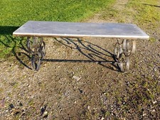 Table Basse  Fer Forgé et Marbre