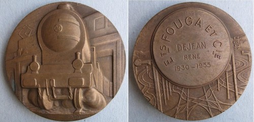 Médaille ets fouga - médaille, et