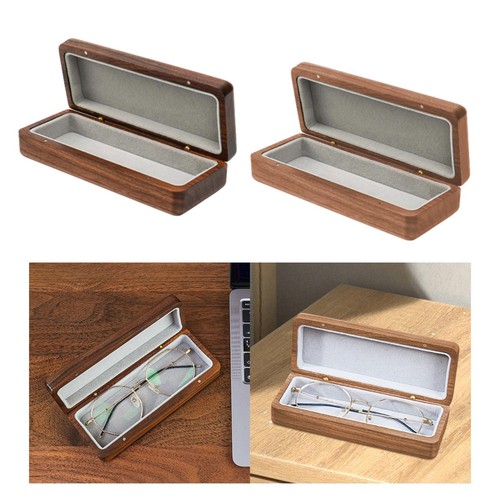 Boîte lunettes bois - boîte, à