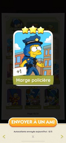 Marge policière carte - policière,