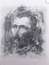 Van Gogh Dessin Portrait Dessiné Signé de Frederic Branka Peintre Coté Akoun