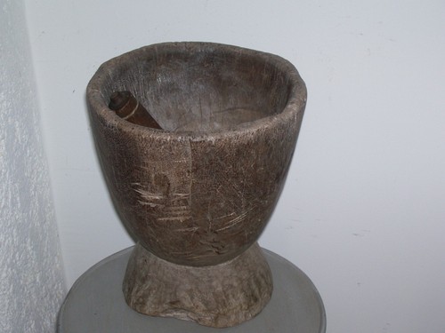 Réceptacle pilon bois - ,