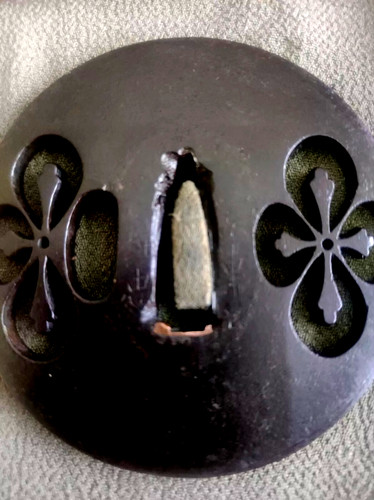 Tsuba katana sukashi signe - tsuba,