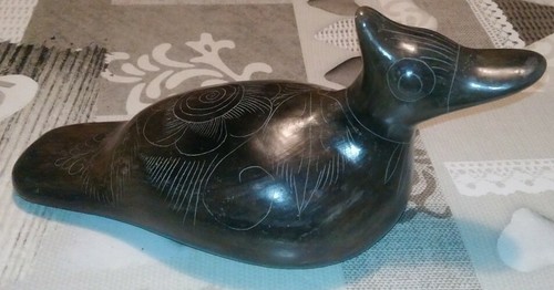 Canard statuette terre - statuette,