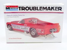 MONOGRAM 1/24 KIT CHEVY EL CAMINO FUNNY CAR TROUBLEMAKER #8283 NEUF SOUS BLISTER