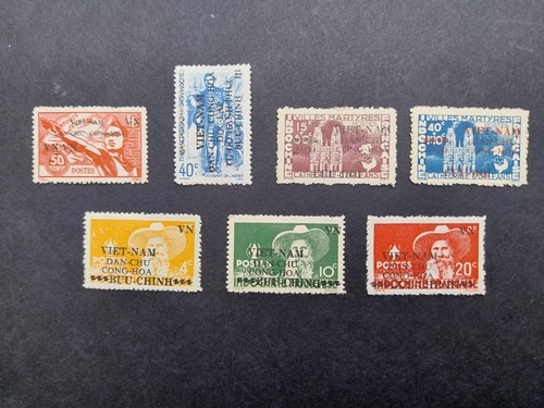 Lot timbres vietnam nord - lot,