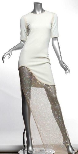 Haney womens white sequins - white,