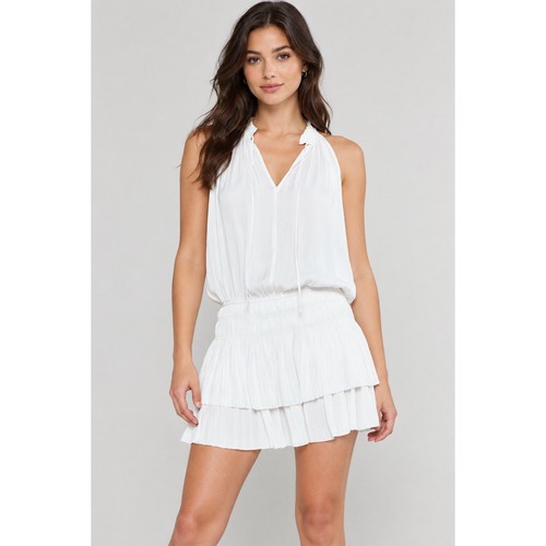 Current air cara white - cara, pleated