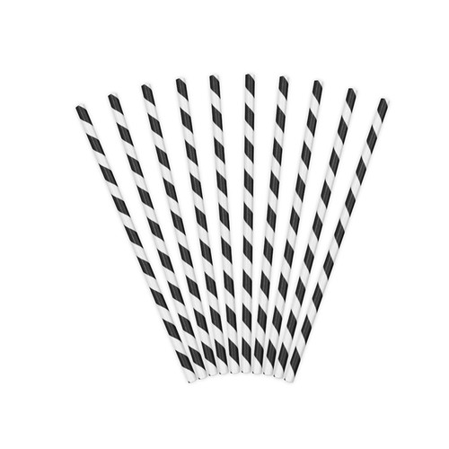 Pailles carton rayées - pailles,