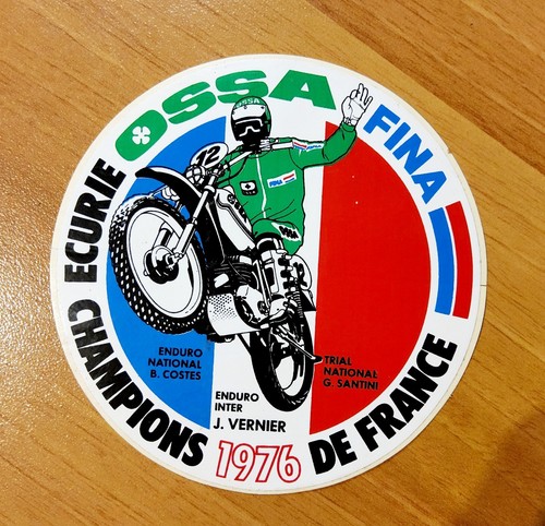 Autocollant moto ossa - moto, fina