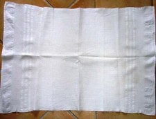 SERVIETTE de TOILETTE ANCIENNE NID d'ABEILLE  82cm / 58cm