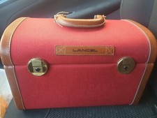 Vanity-case malette lancel vintage finition cuir et toile miroir clefs ? 