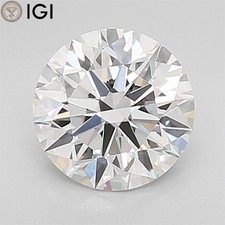Forme ronde certifiée IGI 2,30 CARATS CVD diamant cultivé en laboratoire...