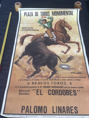 Ancienne affiche espagnole - ancienne, de