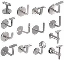 Support de Main Courante Acier Inox Mural Rampe Tuyau Escalier