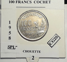 100 Francs Cochet 1958 Chouette - 2 SPL-