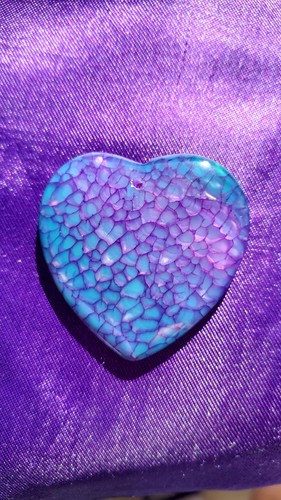 Pendentif coeur agate - coeur,