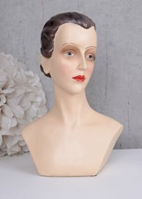 Féminin Buste Art Deco Buste Décoration Vintage mannequin d'affichage sculpture