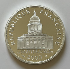 100 FRANCS ARGENT BE 2000 - PANTHEON - PROVENANT DU COFFRET BELLE EPREUVE