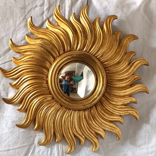 Miroir soleil bois - en,