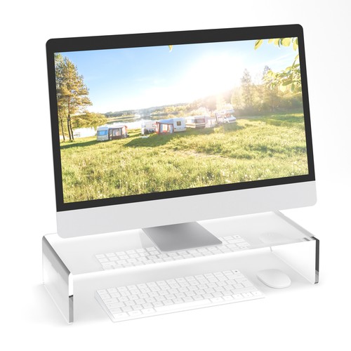 Support moniteur transparent