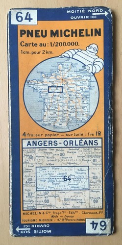 Ancienne carte michelin 64 - ancienne,