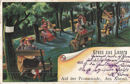 Illustree gruss aus luzern - cp,