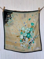 Foulard carré soie floral - carré, de