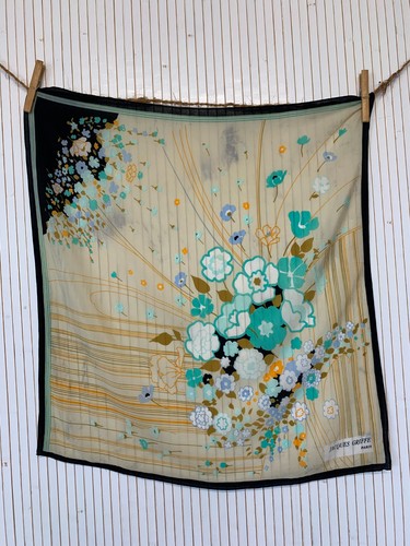 Foulard carré soie - carré, de